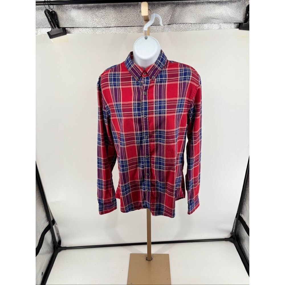 Scotch & Soda Original Classic Plaid Button Down Shirt Men Medium